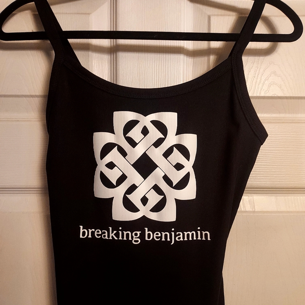 Breaking Benjamin Black Tank Top White Logo - (XXL) (NEW)